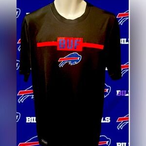 Buffalo Bills Mafia Men's Large L Short Sleeve Performance Dri-Wick Logo Shirt